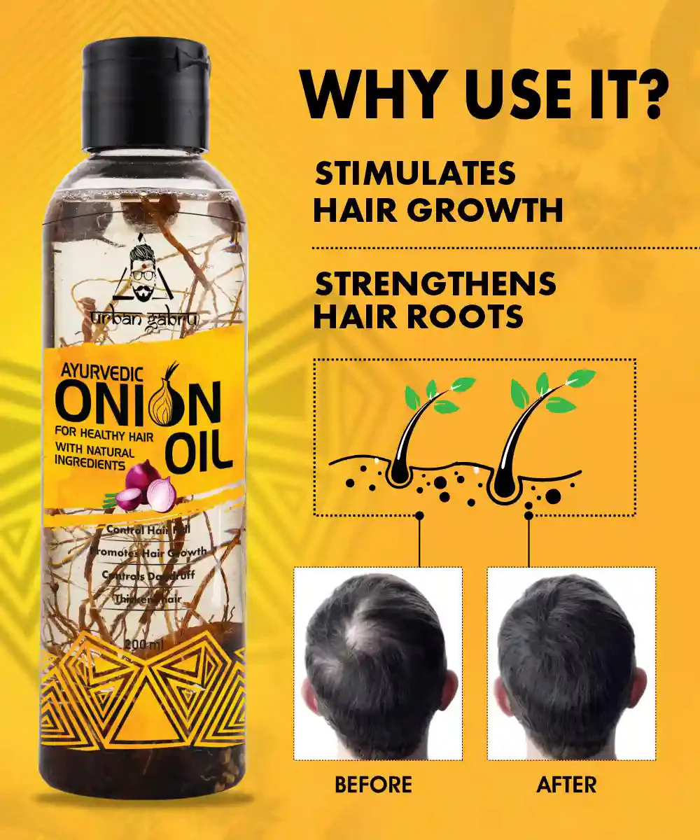 Urbangabru Ayurvedic Onion Hair Oil - Image 4