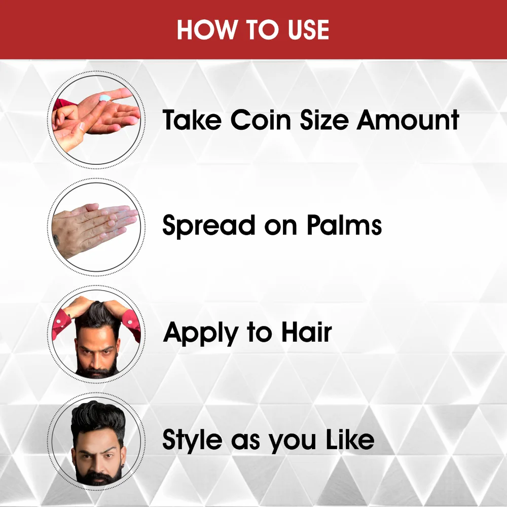 Urbangabru Rebel Hair styling clay Wax - Image 5