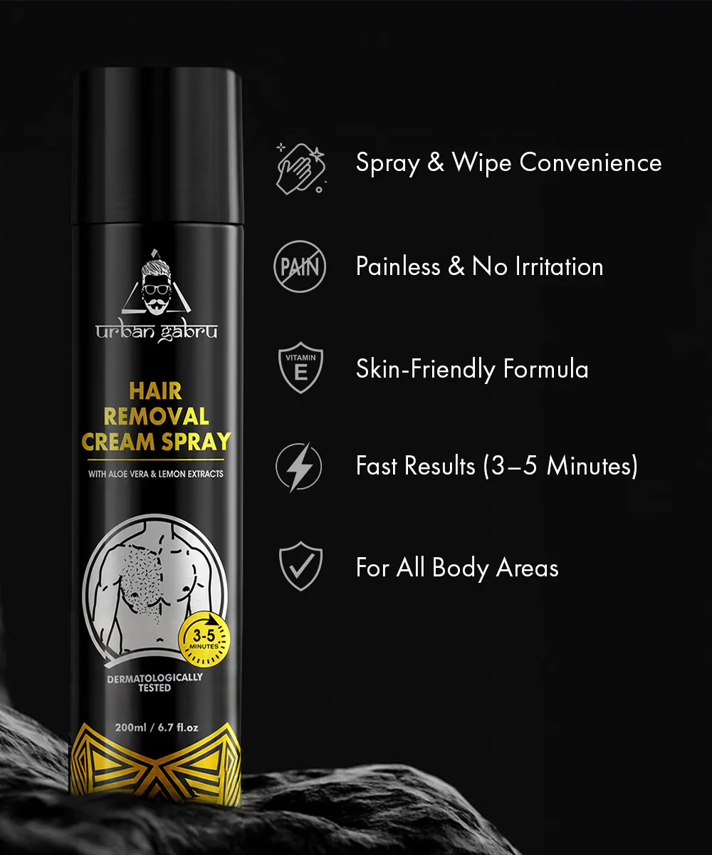 UrbanGabru Hair removal cream spray 200ml - Image 4