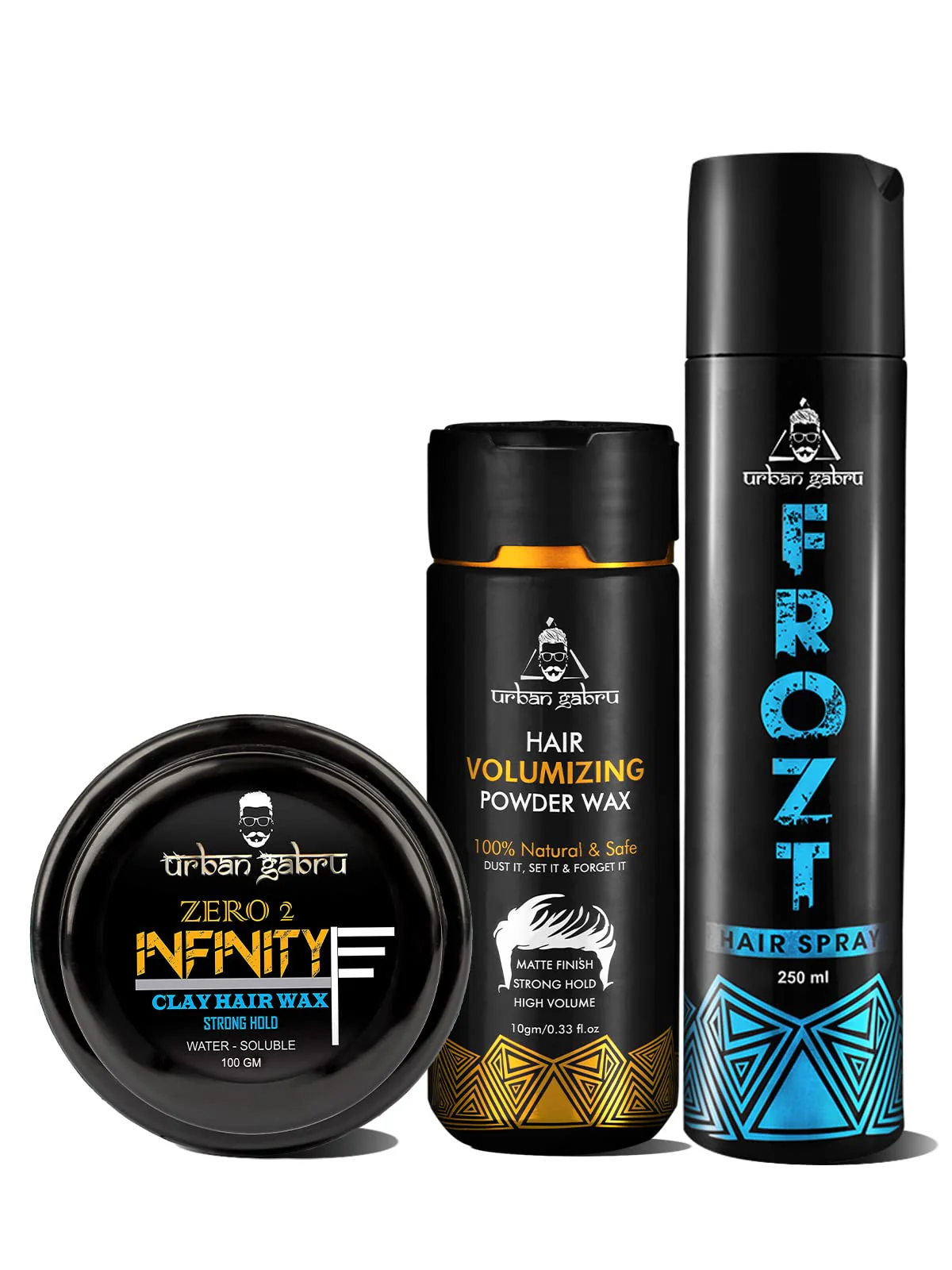 Urbangabru Hair Styling Combo Kit