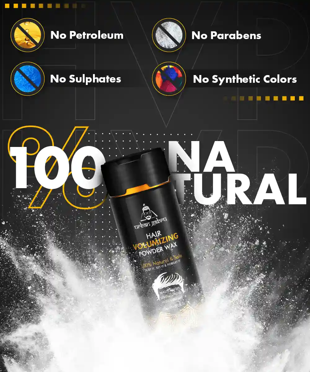 Urbangabru Hair Volumizing Powder 5 GM + Aqua Wax Blue 260 ML Combo - Image 2