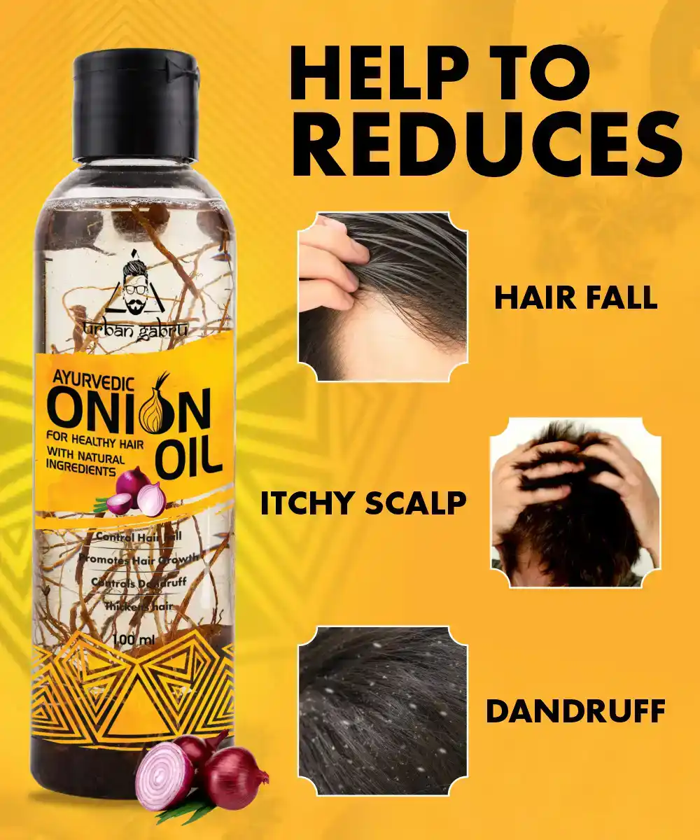 Urbangabru Ayurvedic Onion Oil 100 ml - Image 5